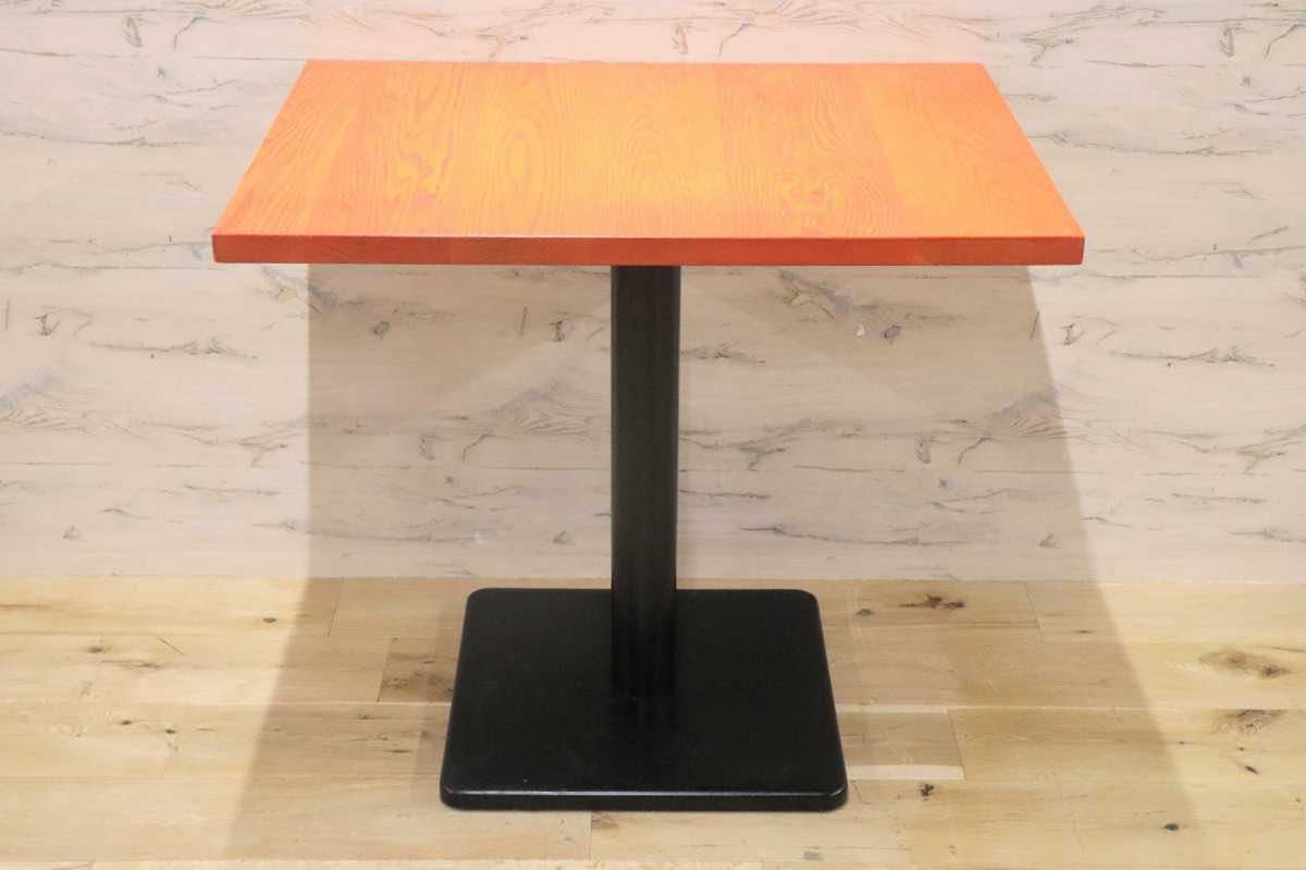 GMFH237J○飛騨産業 / HIDA キツツキ 9981 ダイニングテーブル カフェテーブル 楢材 無垢 インダストリアル 店舗什器 カフェ 飛騨家具