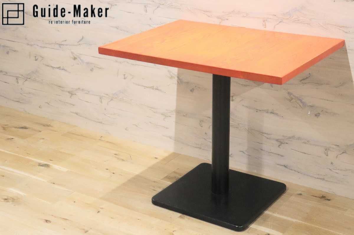 GMFH237J○飛騨産業 / HIDA キツツキ 9981 ダイニングテーブル カフェテーブル 楢材 無垢 インダストリアル 店舗什器 カフェ 飛騨家具