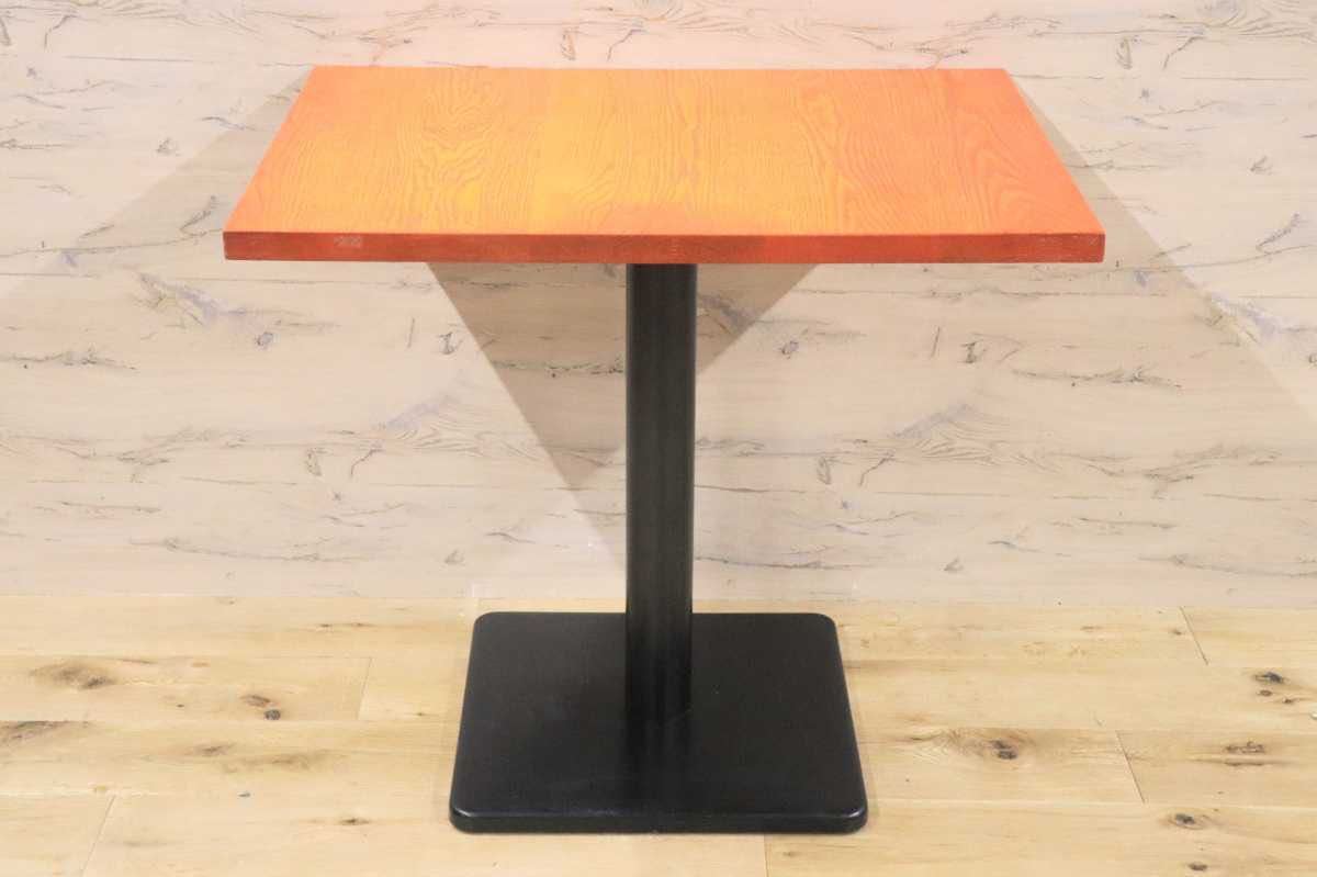 GMFH237K○飛騨産業 / HIDA キツツキ 9981 ダイニングテーブル カフェテーブル 楢材 無垢 インダストリアル 店舗什器 カフェ 飛騨家具