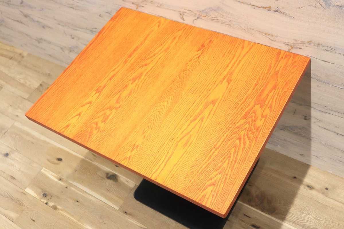 GMFH237O○飛騨産業 / HIDA キツツキ 9981 ダイニングテーブル カフェテーブル 楢材 無垢 インダストリアル 店舗什器 カフェ 飛騨家具