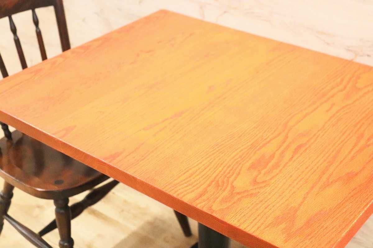 GMFH237Q○飛騨産業 / HIDA キツツキ 9981 ダイニングテーブル カフェテーブル 楢材 無垢 インダストリアル 店舗什器 カフェ 飛騨家具