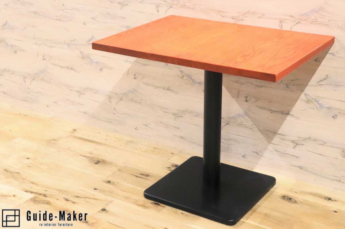 GMFH237Q○飛騨産業 / HIDA キツツキ 9981 ダイニングテーブル カフェテーブル 楢材 無垢 インダストリアル 店舗什器 カフェ 飛騨家具