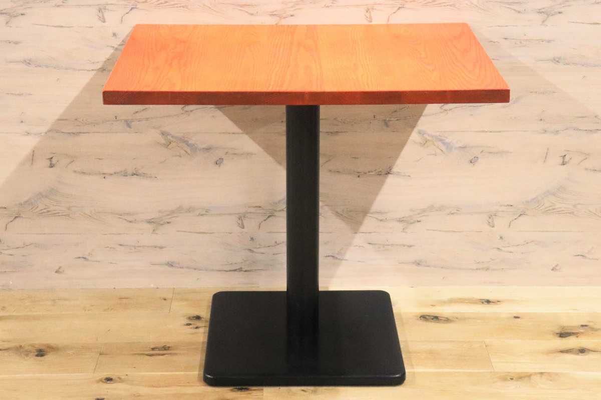 GMFH237T○飛騨産業 / HIDA キツツキ 9981 ダイニングテーブル カフェテーブル 楢材 無垢 インダストリアル 店舗什器 カフェ 飛騨家具