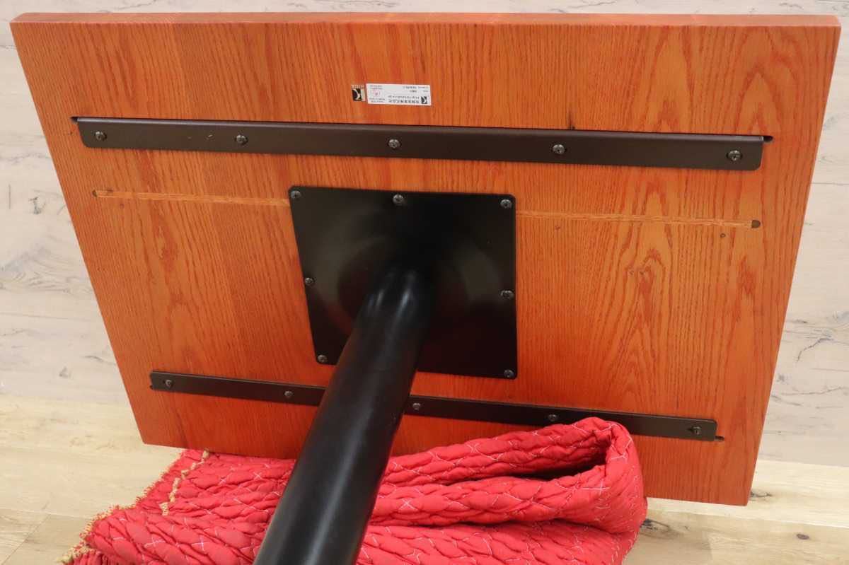 GMFH237T○飛騨産業 / HIDA キツツキ 9981 ダイニングテーブル カフェテーブル 楢材 無垢 インダストリアル 店舗什器 カフェ 飛騨家具