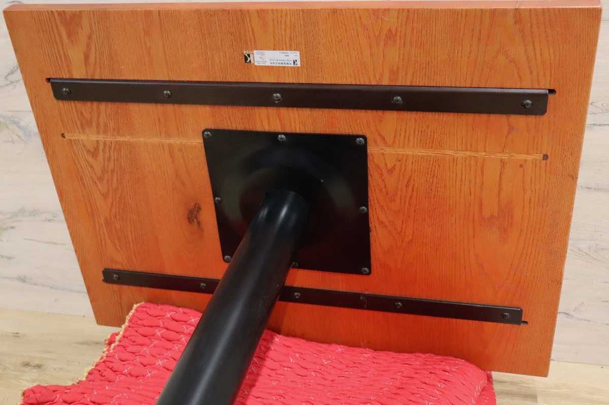 GMFH237V○飛騨産業 / HIDA キツツキ 9981 ダイニングテーブル カフェテーブル 楢材 無垢 インダストリアル 店舗什器 カフェ 飛騨家具