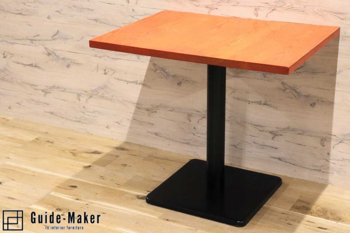 GMFH237W○飛騨産業 / HIDA キツツキ 9981 ダイニングテーブル カフェテーブル 楢材 無垢 インダストリアル 店舗什器 カフェ 飛騨家具