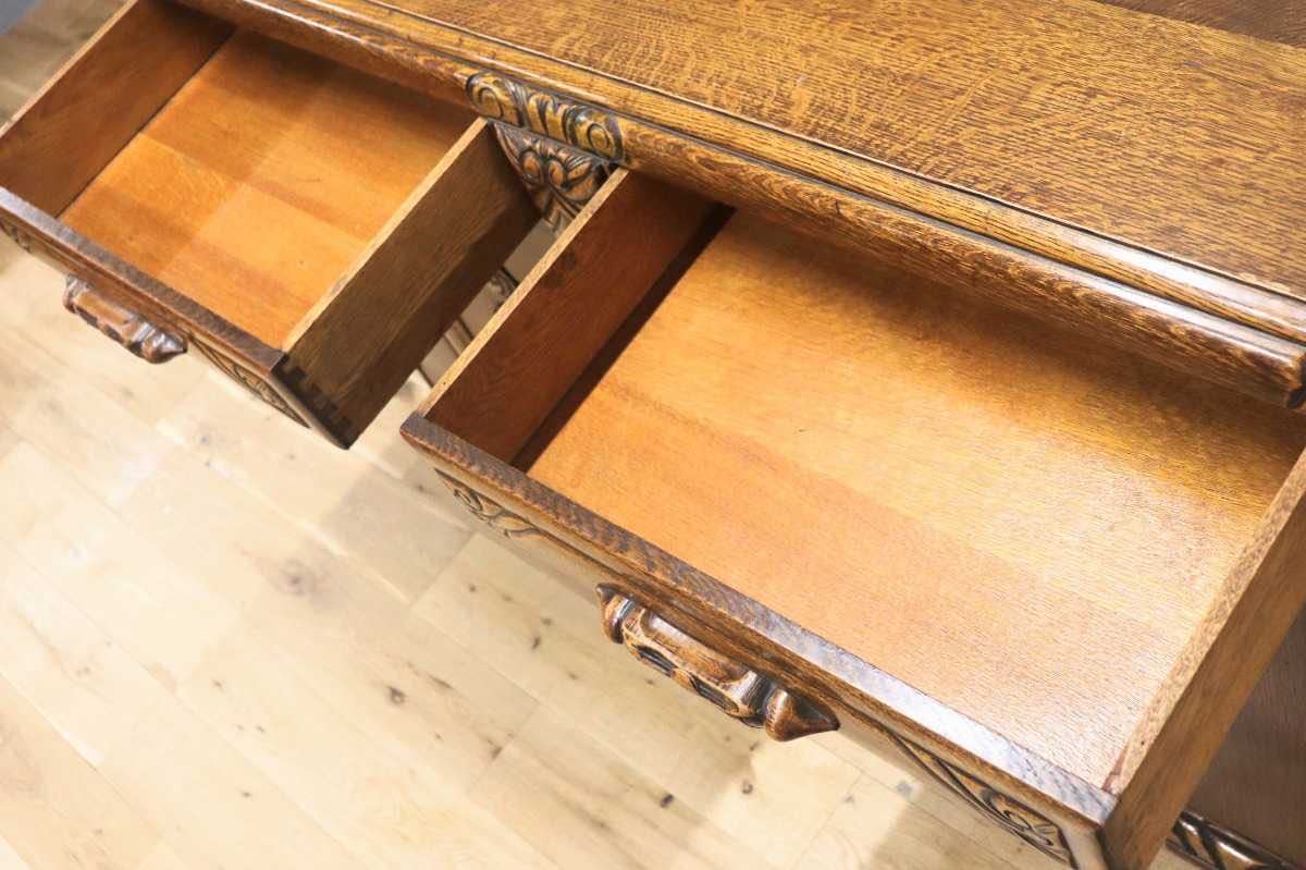 GMFN253○西洋 アンティーク サイドボード リビングボード キャビネット 飾り台 収納家具 彫刻 クラシック ヨーロピアン 輸入家具