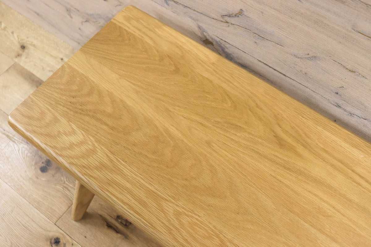 GMFK690○大川家具 RIVER リバー ダイニングベンチ 食卓ベンチ ベンチ 長椅子 オーク材 無垢 ナチュラル 北欧スタイル 展示品