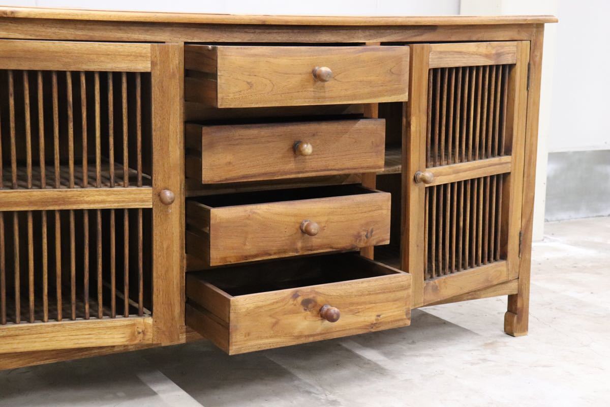 CORIGGE MARKET / カリッジマーケット サイドボード リビングボード 収納家具 無垢材 アジアン テイスト 展示品 gmct78