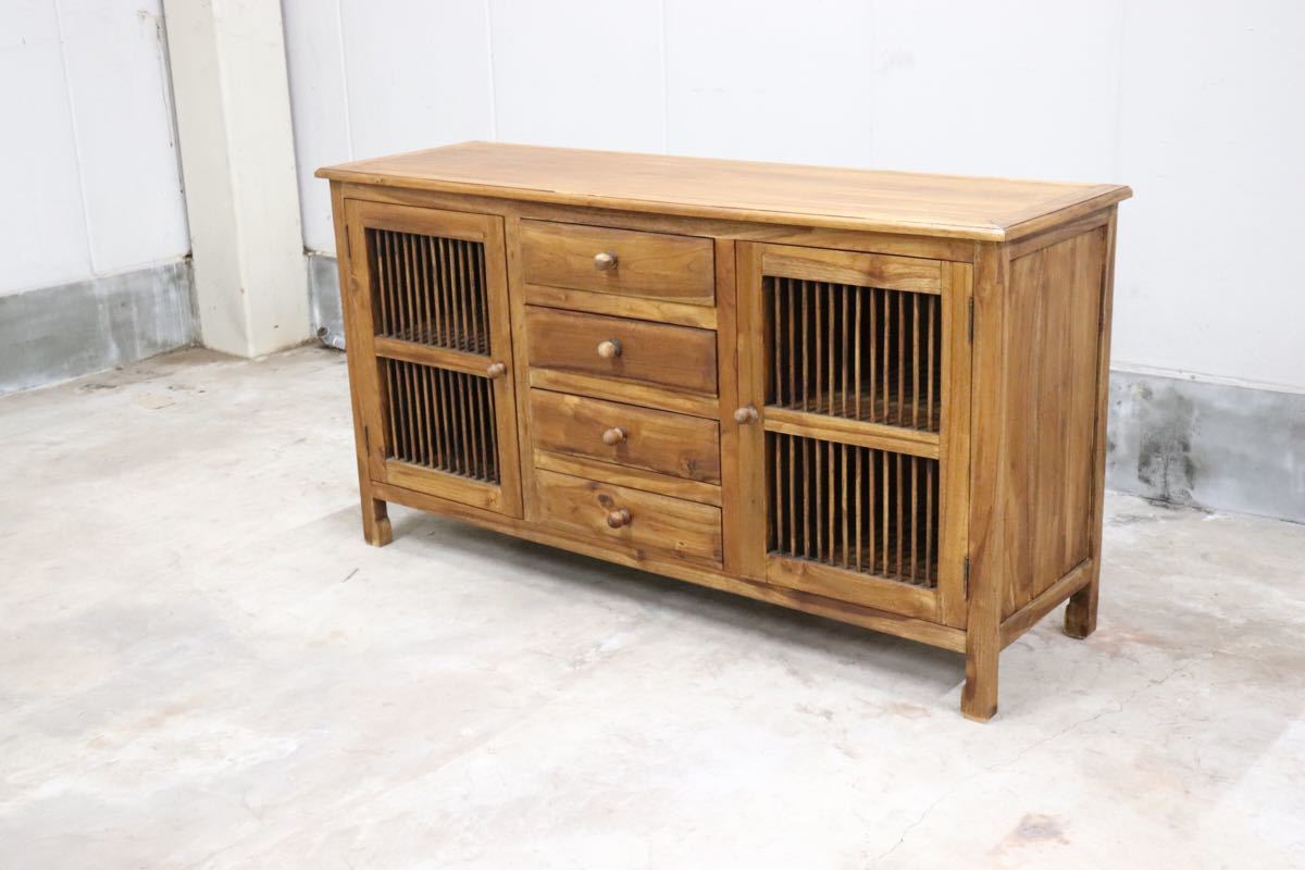 CORIGGE MARKET / カリッジマーケット サイドボード リビングボード 収納家具 無垢材 アジアン テイスト 展示品 gmct78