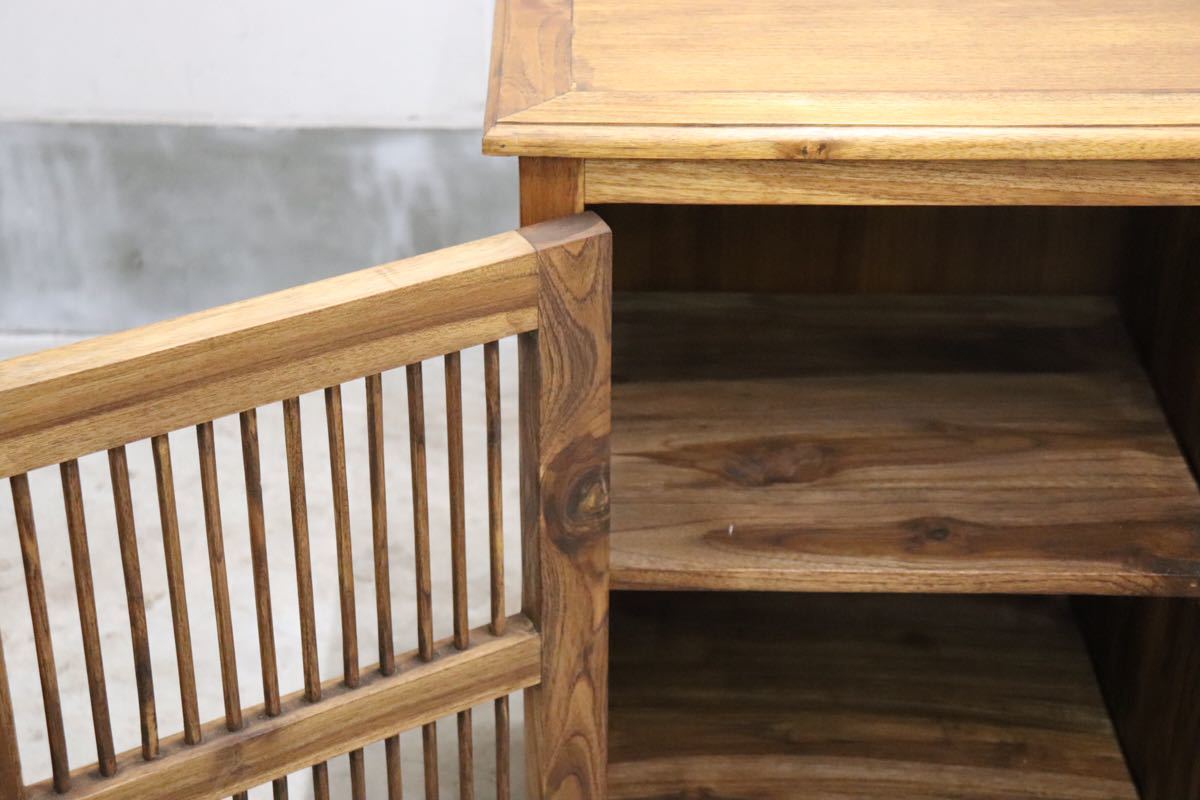 CORIGGE MARKET / カリッジマーケット サイドボード リビングボード 収納家具 無垢材 アジアン テイスト 展示品 gmct78