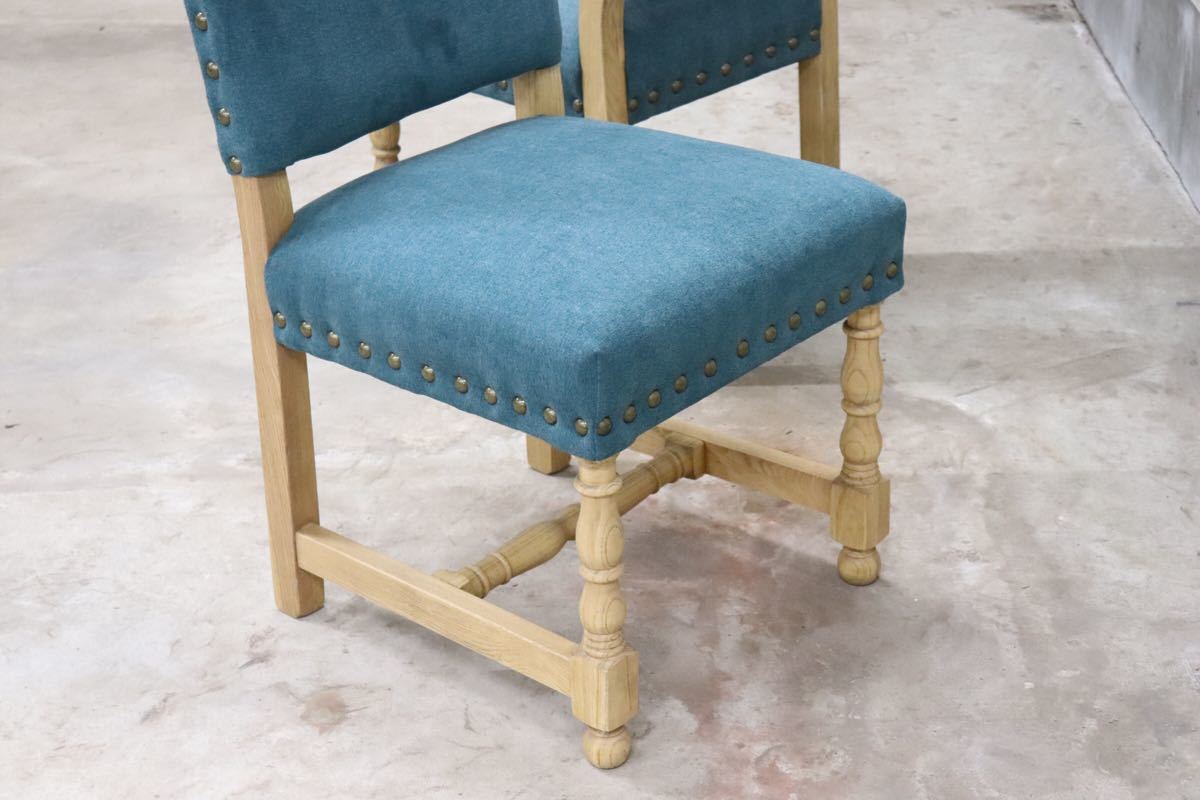 CORIGGE MARKET ○ ラウネ ダイニングチェア 2脚セット モダン アジアン ファブリック 展示品 gmct86