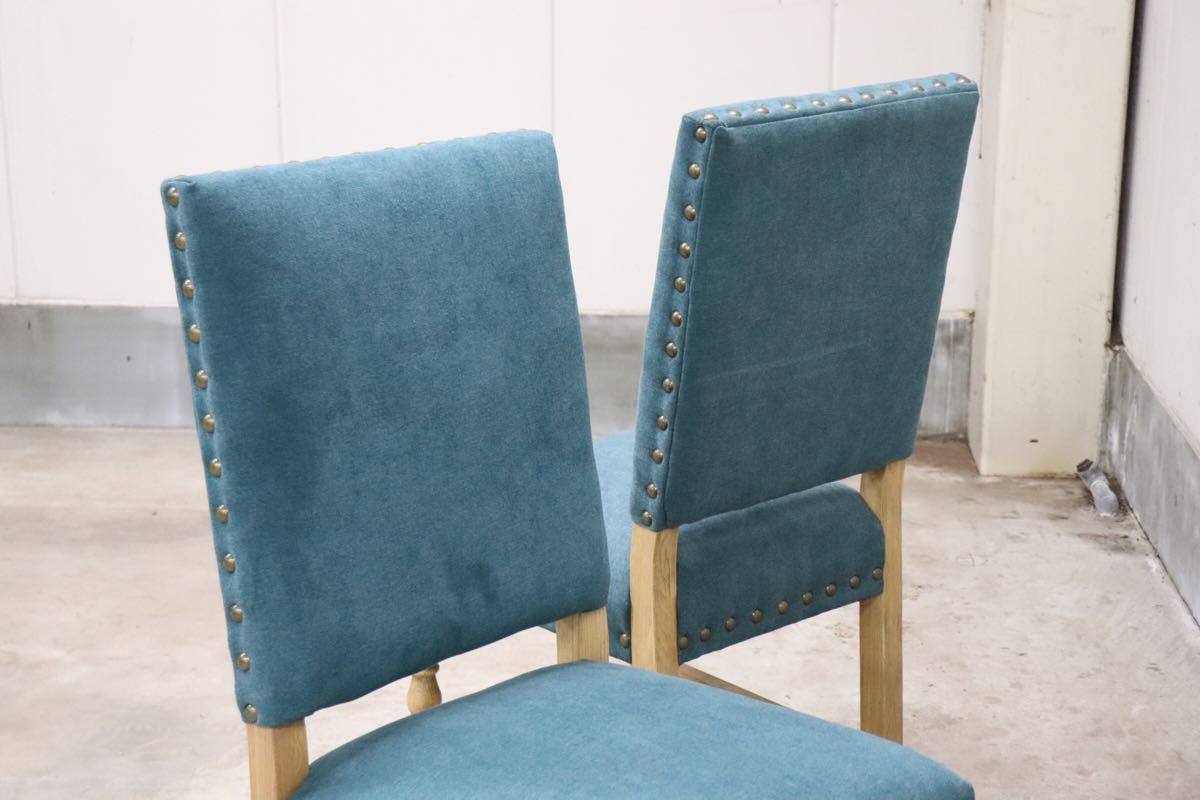 CORIGGE MARKET ○ ラウネ ダイニングチェア 2脚セット モダン アジアン ファブリック 展示品 gmct86