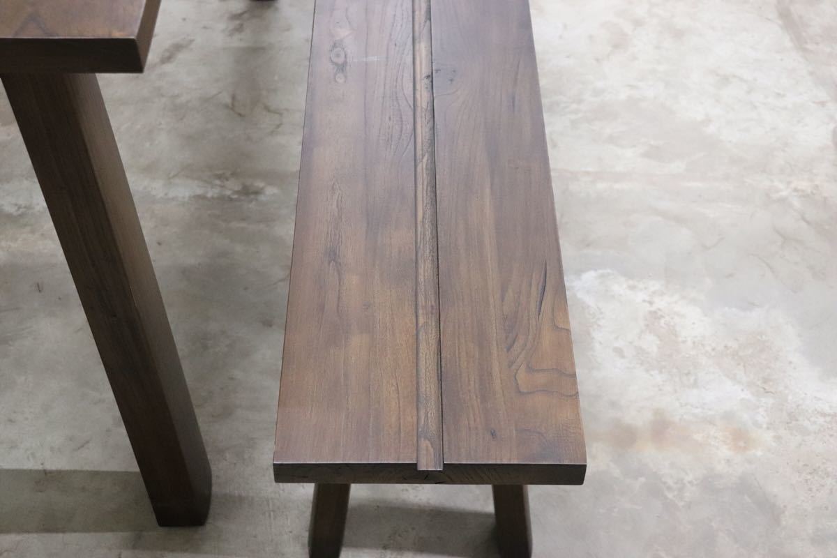 CORIGGE MARKET ○ 無垢 アジアン テーブル&ベンチ 2点セット 展示品 gmct87