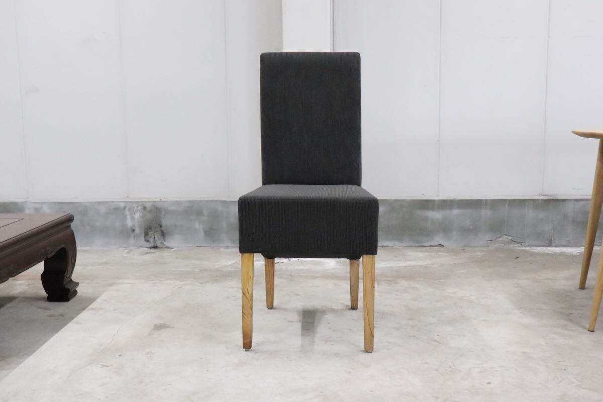 CORIGGE MARKET ○ ダイニングチェア アジアン 天然木 ファブリック 展示品 gmct85