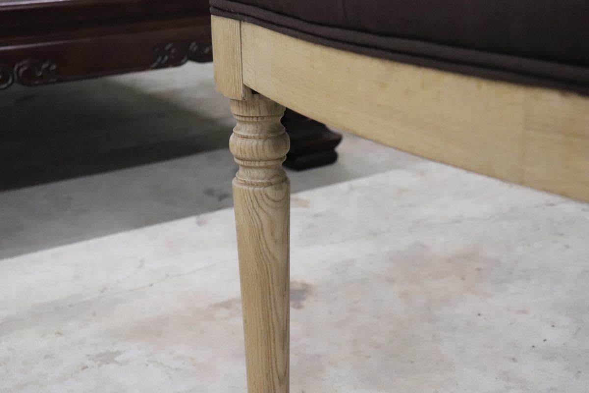 CORIGGE MARKET ○ ダイニングチェア アジアン 天然木 ファブリック 展示品 gmct85 B