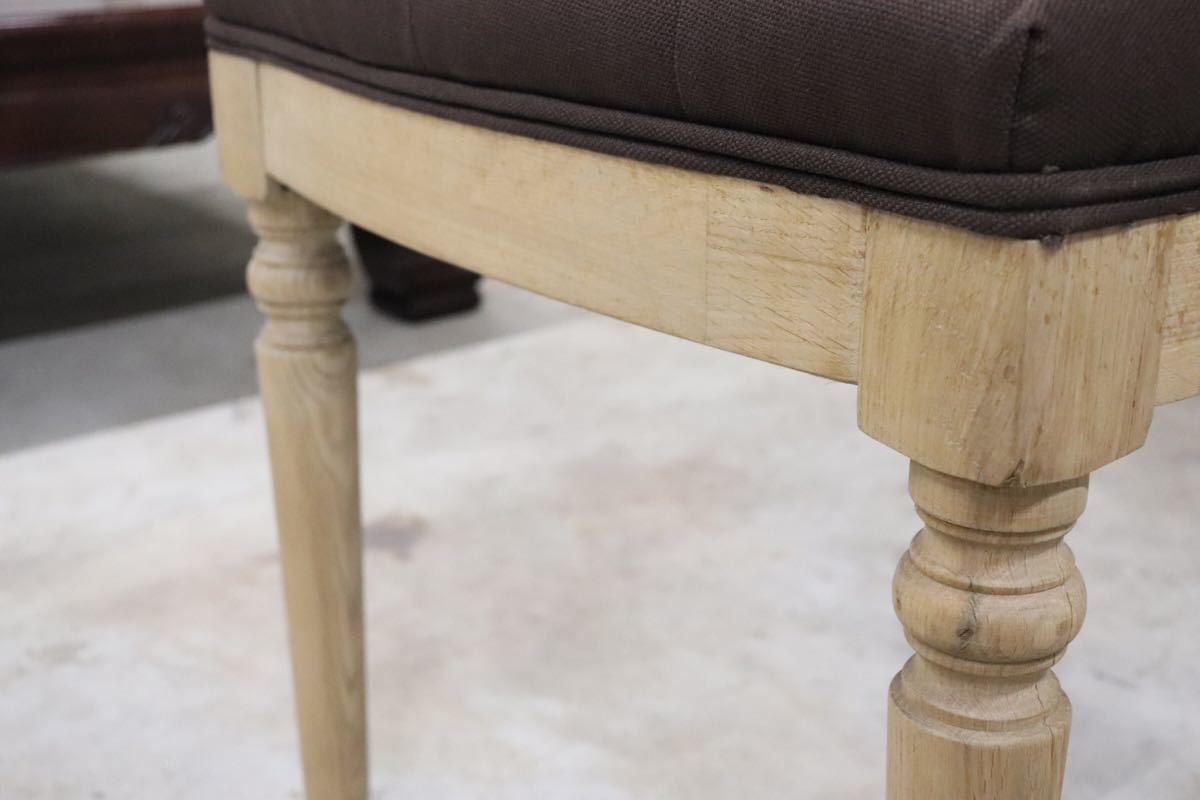 CORIGGE MARKET ○ ダイニングチェア アジアン 天然木 ファブリック 展示品 gmct85 B