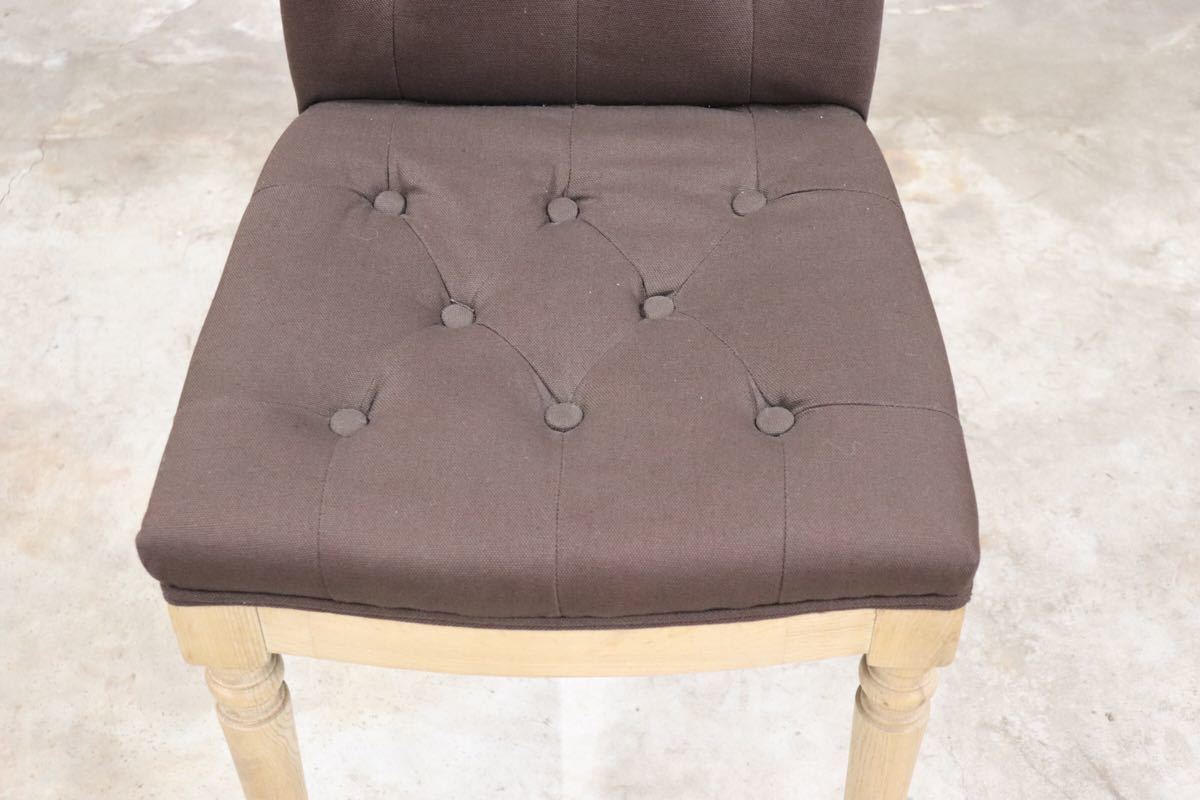 CORIGGE MARKET ○ ダイニングチェア アジアン 天然木 ファブリック 展示品 gmct85 B