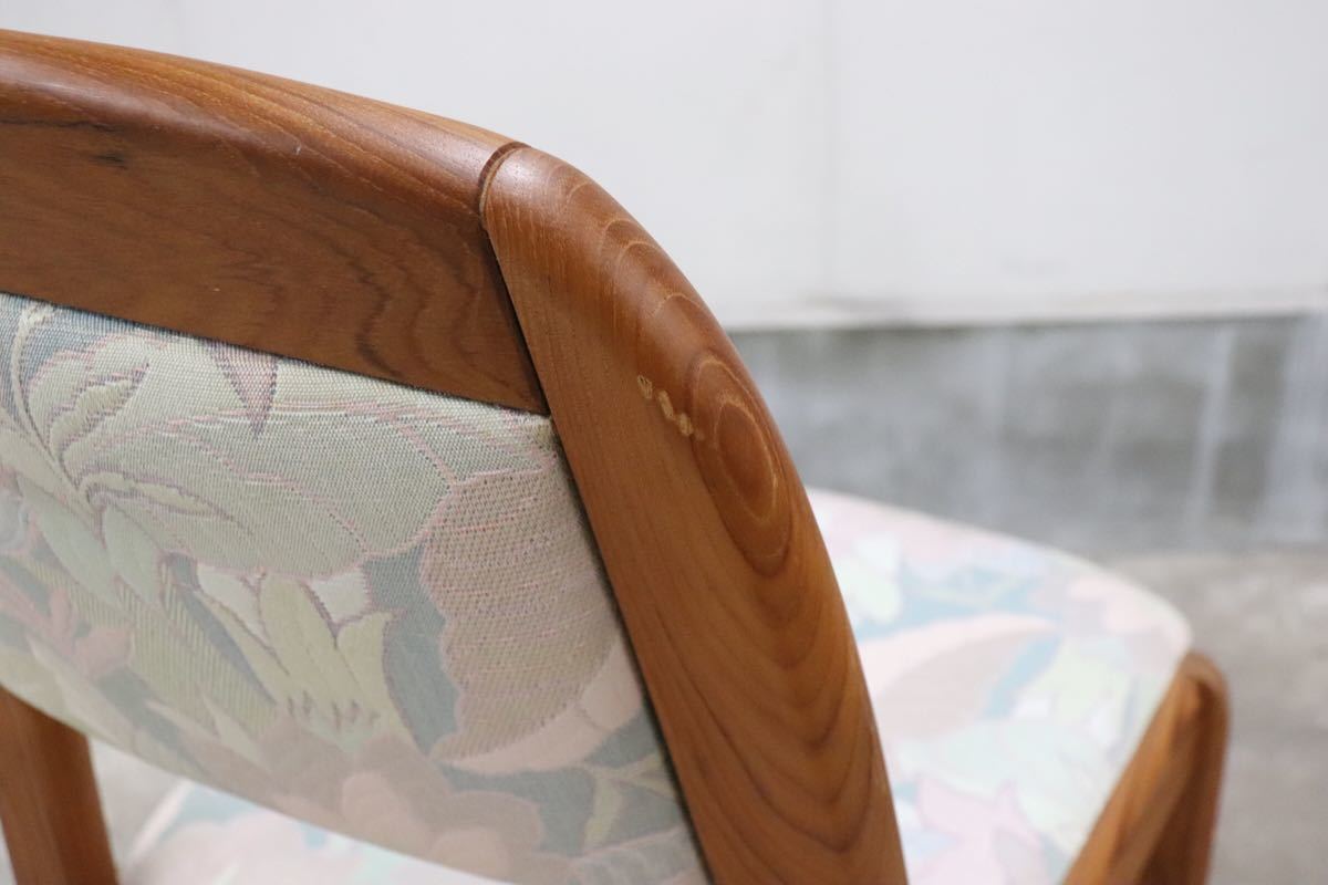 dyrlund デューロン ○ ダイニングチェア デンマーク 北欧家具 チーク無垢材 高級 gmck114 B