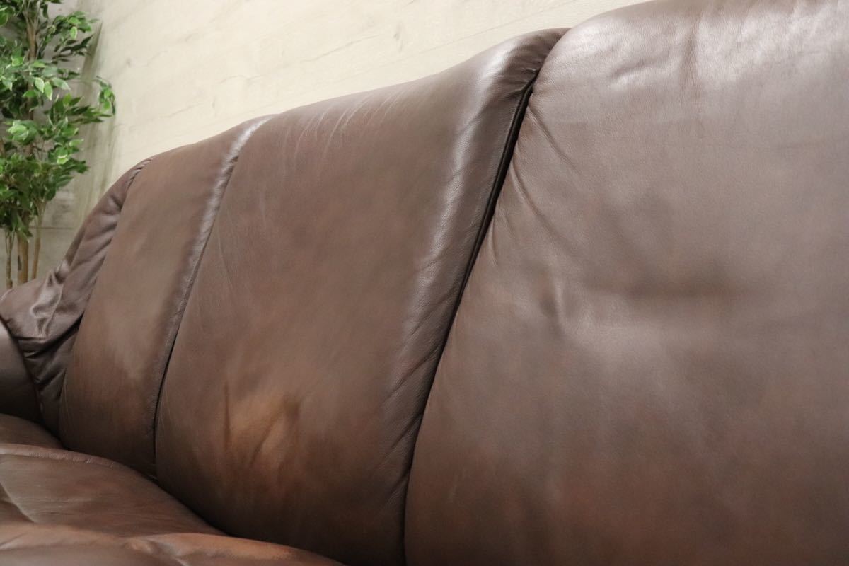 gmck231 ○ EKORNES / エコーネス ○ ストレスレス エルドラド 3人掛け トリプルソファ 総革 北欧 ノルウェー 最高級 定価約60万