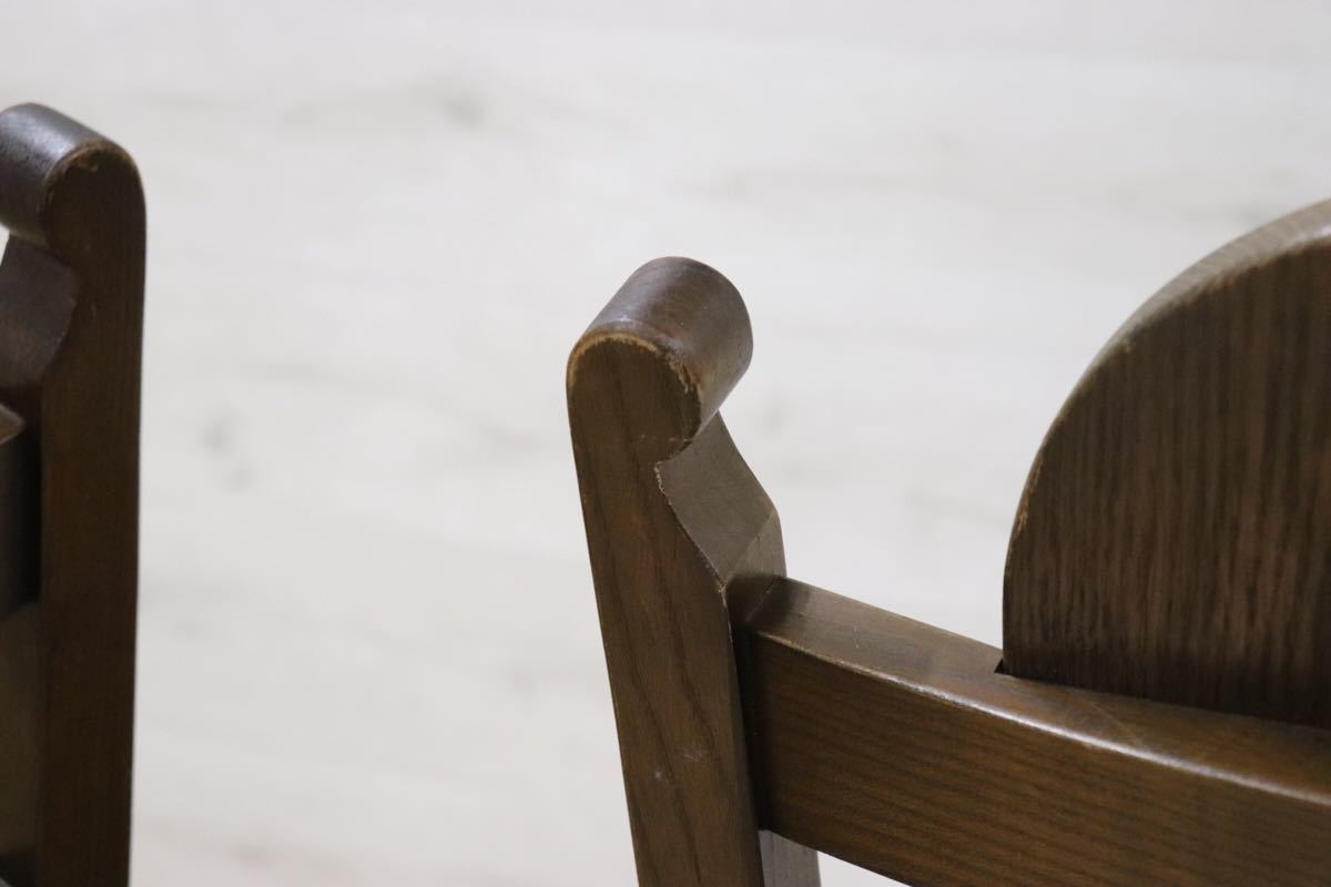 Old Charm オールドチャーム ○ イギリス 英国 アンティーク チェア 2脚セット 木製 ダイニングチェア オーク材 gmct188