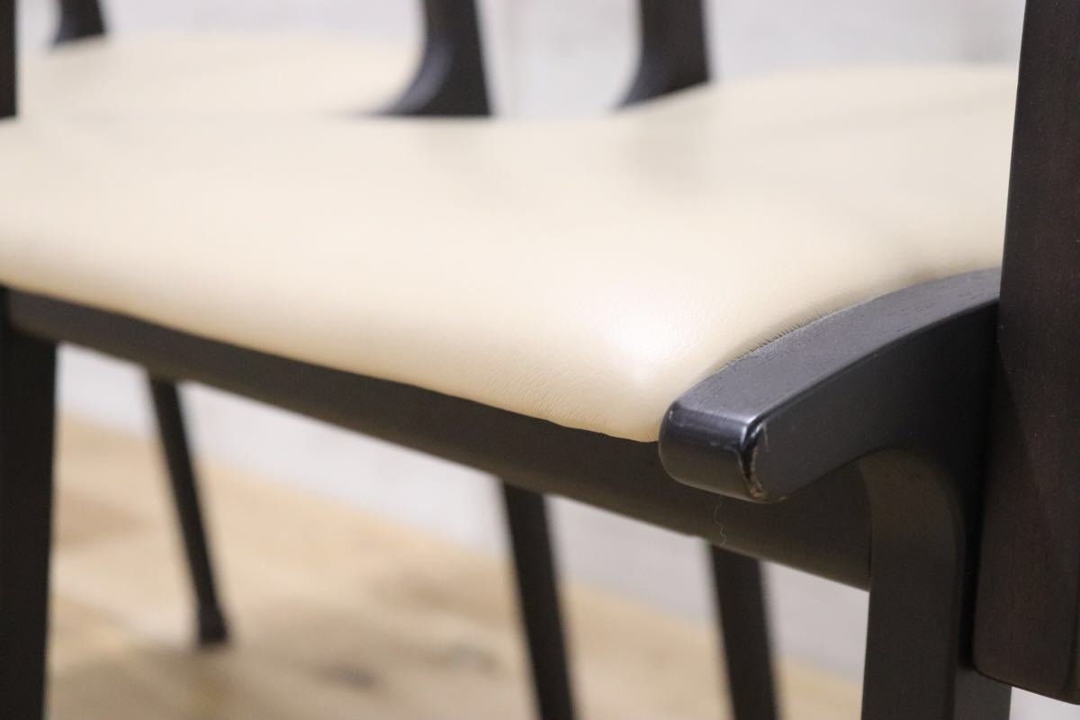 GMCT194Fuji furniture 冨士ファニチア ○ Calm ダイニングチェア アームチェア 2脚セット