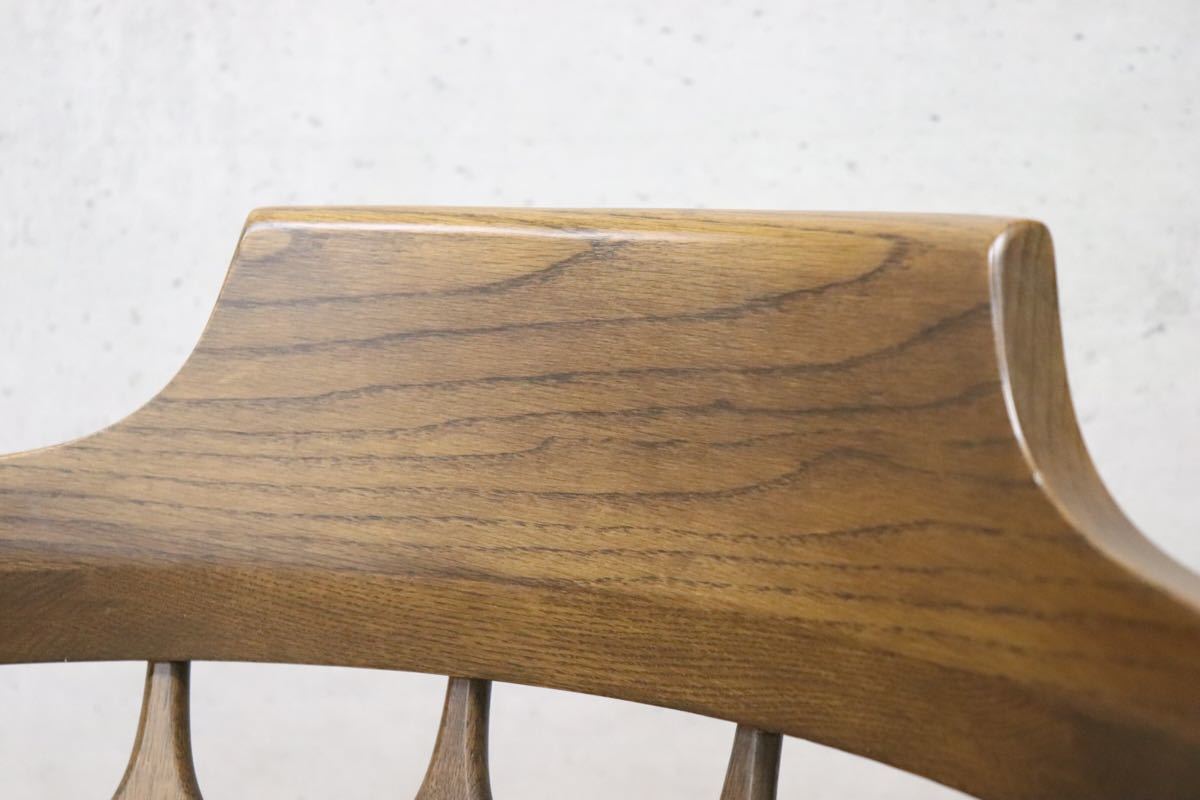 スモーカーズボウ アームチェア 無垢材 英国 カントリー スタイル アンティーク オランダ 椅子 キャプテンチェア gmct191 B