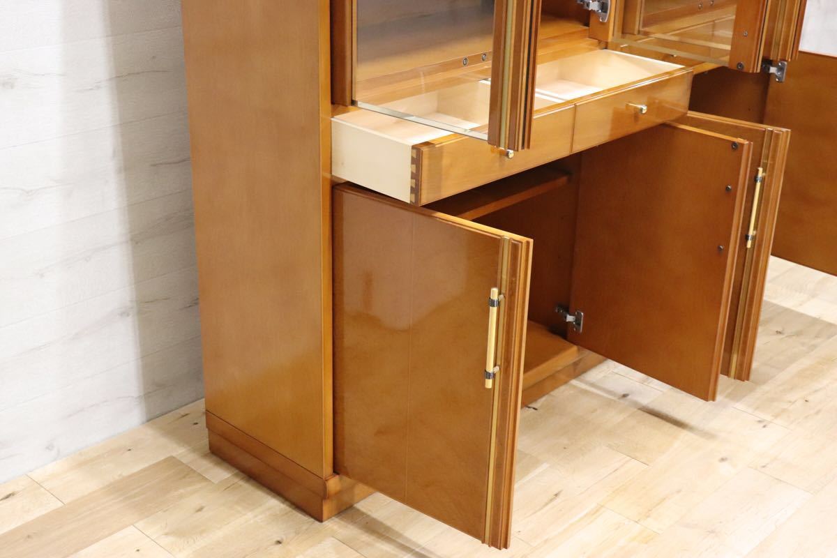 GMCH144 ○ 森繁 モリシゲ MORISHIGE ○ 最高級 飾り棚 キャビネット 書棚 壁面収納家具 IDC大塚家具