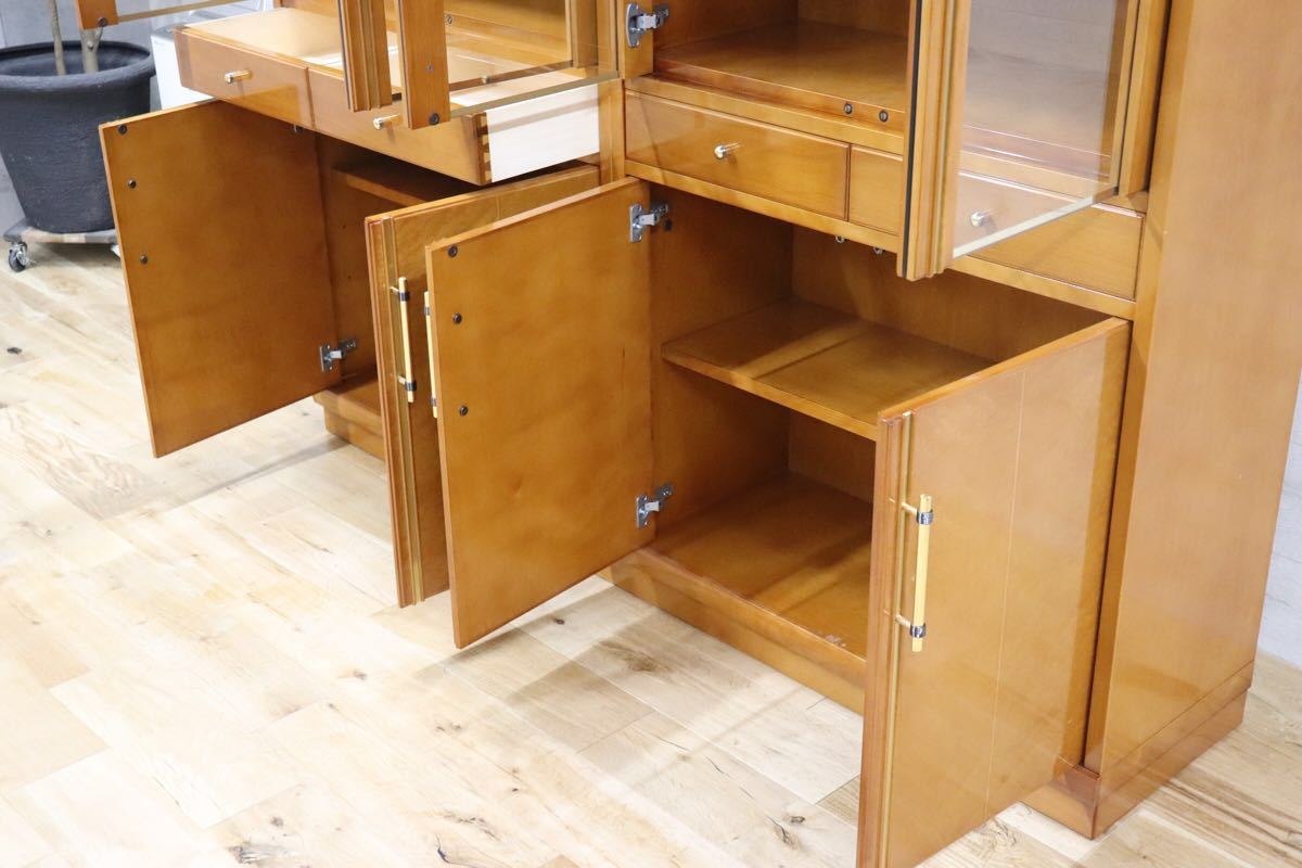 GMCH144 ○ 森繁 モリシゲ MORISHIGE ○ 最高級 飾り棚 キャビネット 書棚 壁面収納家具 IDC大塚家具