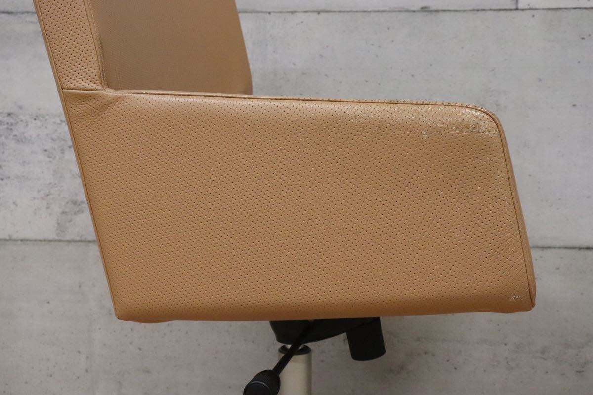 gmbk570G ○ INNO インノ ○ 希少 Harri Korhonen ヴィンテージ デスクチェア ワーキング 本革 北欧 検)ウェグナー モーエンセン