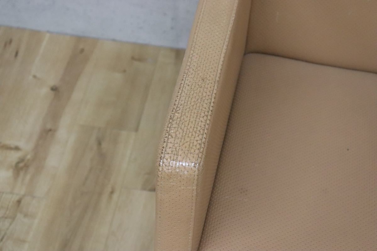 gmbk570J ○ INNO インノ ○ 希少 Harri Korhonen ヴィンテージ デスクチェア ワーキング 本革 北欧 検)ウェグナー モーエンセン