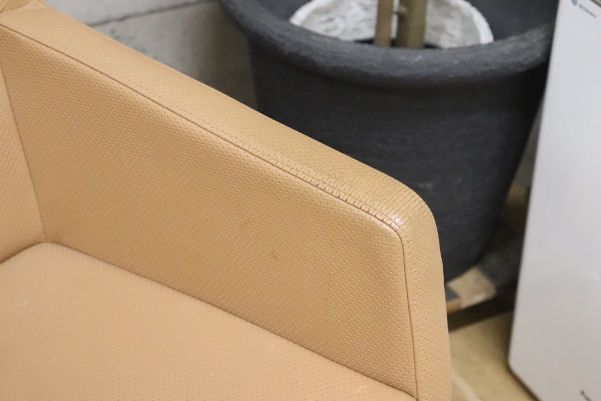 gmbk570I ○ INNO インノ ○ 希少 Harri Korhonen ヴィンテージ デスクチェア ワーキング 本革 北欧 検)ウェグナー モーエンセン