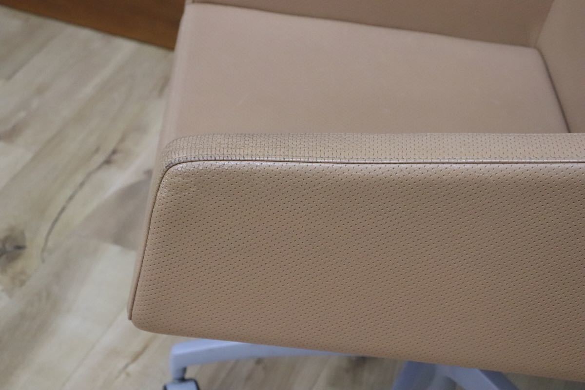 gmbk570I ○ INNO インノ ○ 希少 Harri Korhonen ヴィンテージ デスクチェア ワーキング 本革 北欧 検)ウェグナー モーエンセン