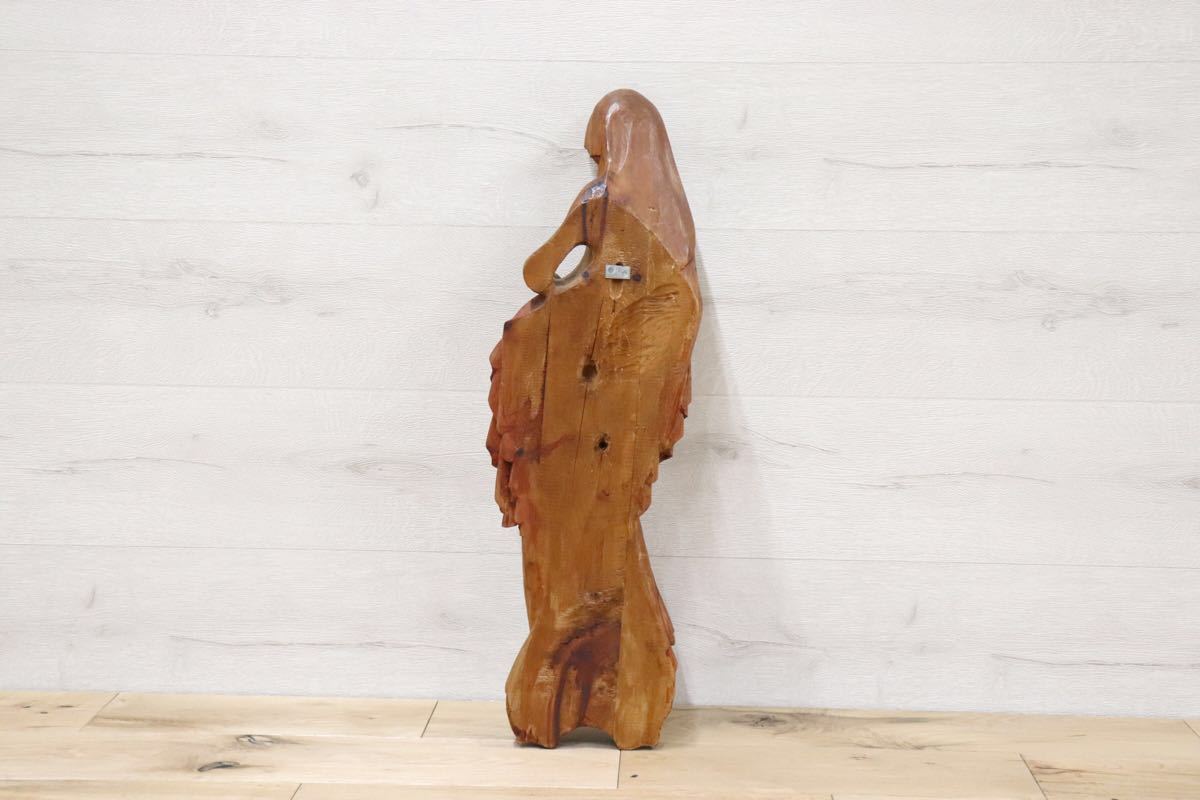 gmbp2 ○ マリア像 木彫 彫刻像 女性 オーストラリア 作家作品 壁掛 インテリア オブジェ