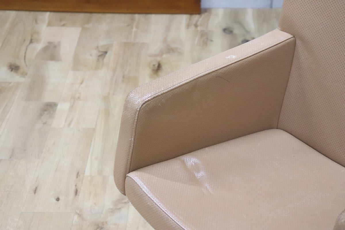 gmbk570H ○ INNO インノ ○ 希少 Harri Korhonen ヴィンテージ デスクチェア ワーキング 本革 北欧 検)ウェグナー モーエンセン