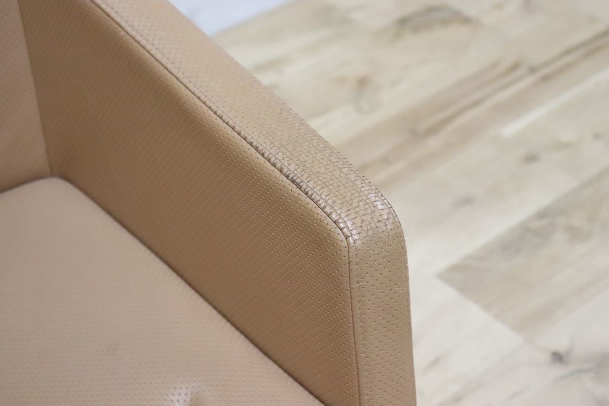 gmbk570L ○ INNO インノ ○ 希少 Harri Korhonen ヴィンテージ デスクチェア ワーキング 本革 北欧 検)ウェグナー モーエンセン