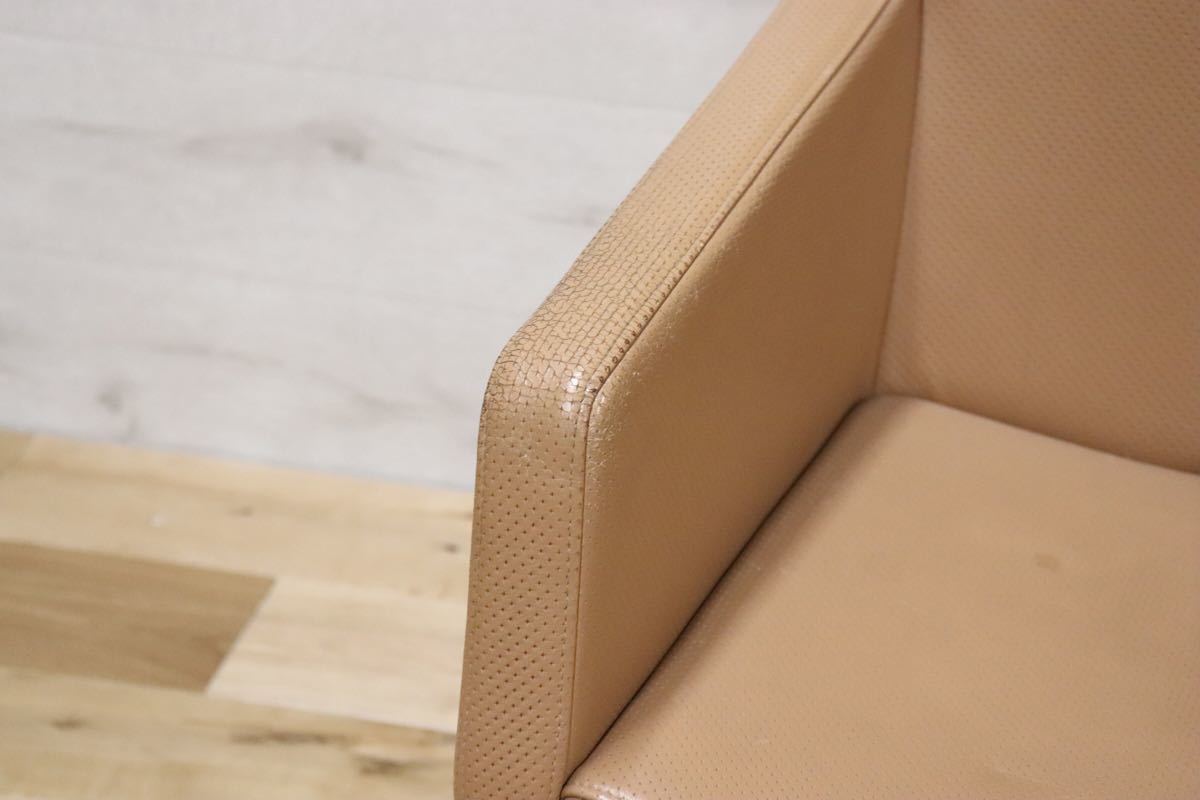 gmbk570L ○ INNO インノ ○ 希少 Harri Korhonen ヴィンテージ デスクチェア ワーキング 本革 北欧 検)ウェグナー モーエンセン