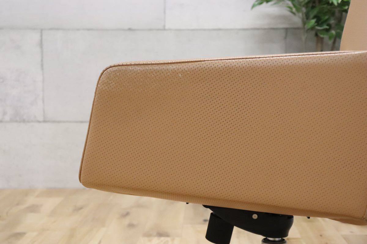 gmbk570L ○ INNO インノ ○ 希少 Harri Korhonen ヴィンテージ デスクチェア ワーキング 本革 北欧 検)ウェグナー モーエンセン