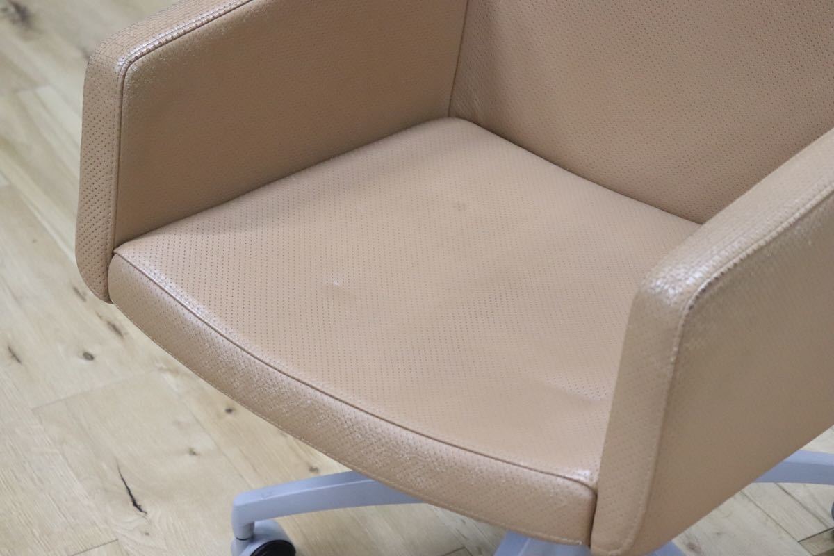 gmbk570L ○ INNO インノ ○ 希少 Harri Korhonen ヴィンテージ デスクチェア ワーキング 本革 北欧 検)ウェグナー モーエンセン