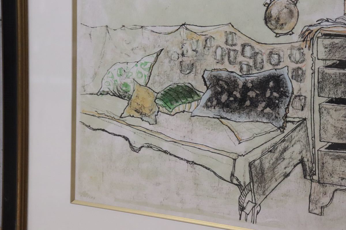 gmco1 ○ Jean Jansem ジャン ジャンセン ○ 「家具」絵画 希少 芸術 アート 作品 フランス アルメニア 作家