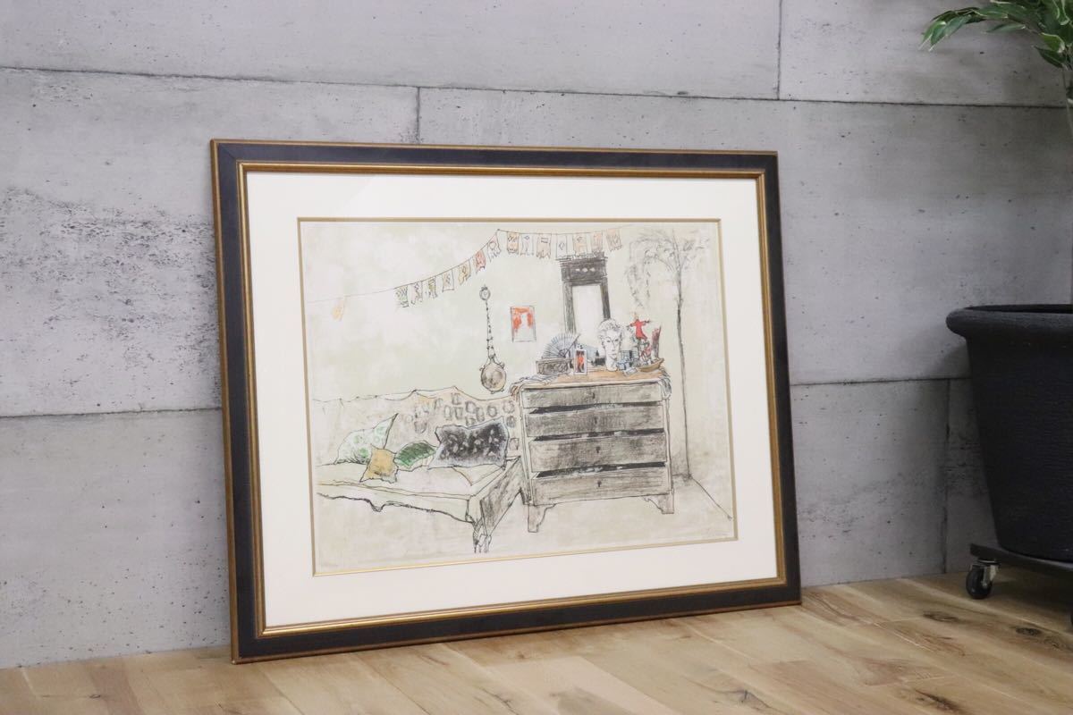 gmco1 ○ Jean Jansem ジャン ジャンセン ○ 「家具」絵画 希少 芸術 アート 作品 フランス アルメニア 作家