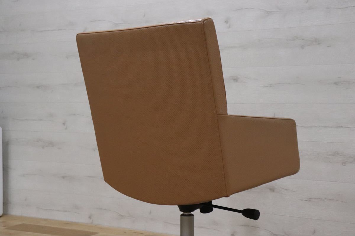 gmbk570K ○ INNO インノ ○ 希少 Harri Korhonen ヴィンテージ デスクチェア ワーキング 本革 北欧 検)ウェグナー モーエンセン