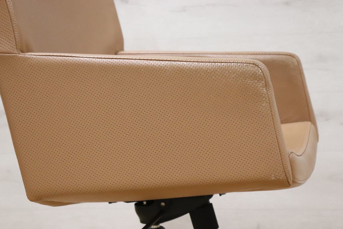 gmbk570K ○ INNO インノ ○ 希少 Harri Korhonen ヴィンテージ デスクチェア ワーキング 本革 北欧 検)ウェグナー モーエンセン