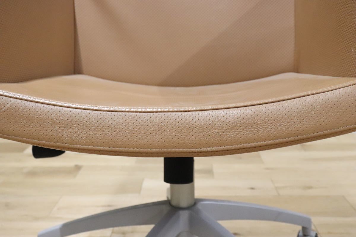 gmbk570K ○ INNO インノ ○ 希少 Harri Korhonen ヴィンテージ デスクチェア ワーキング 本革 北欧 検)ウェグナー モーエンセン