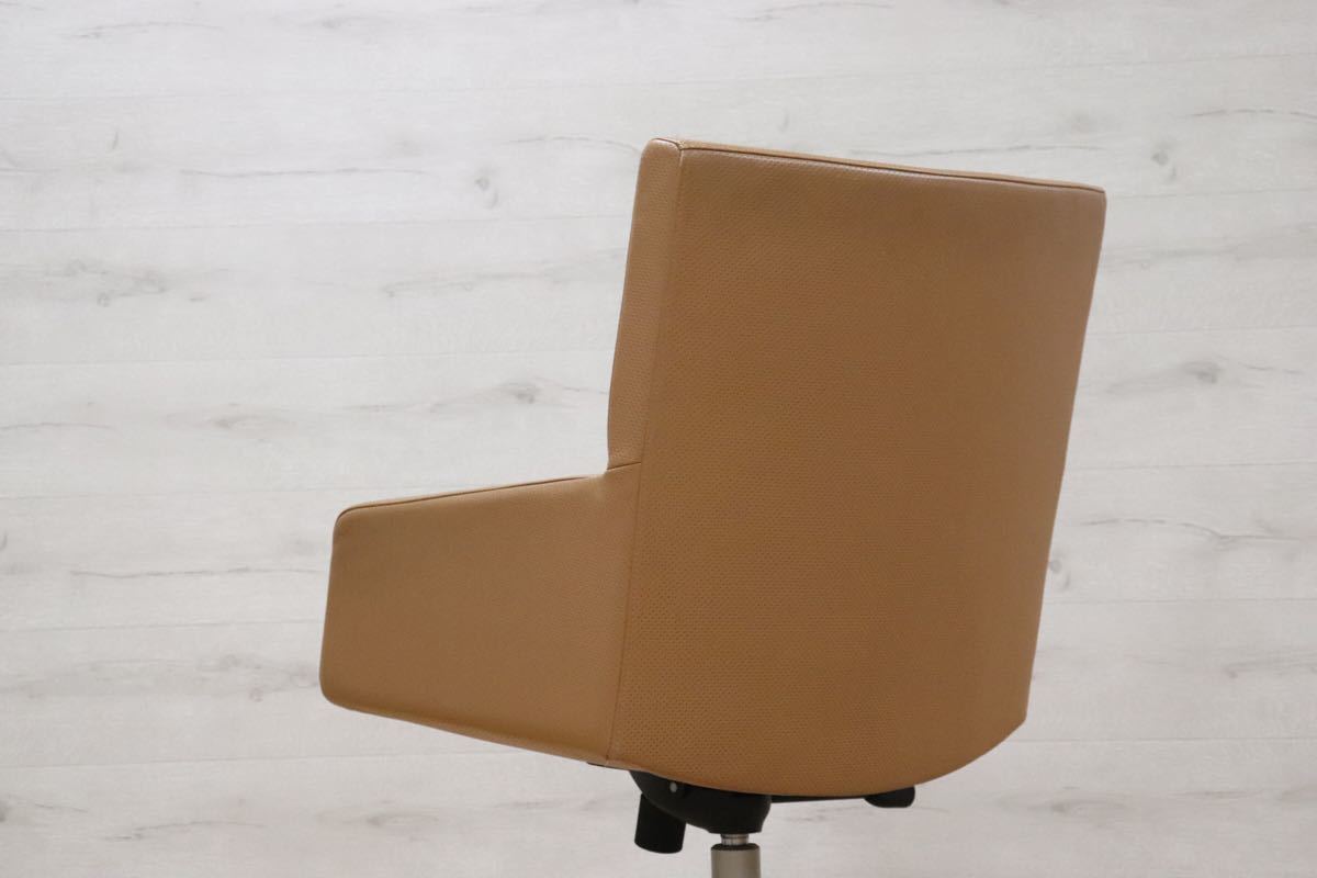 gmbk570E ○ INNO インノ ○ 希少 Harri Korhonen ヴィンテージ デスクチェア ワーキング 本革 北欧 検)ウェグナー モーエンセン