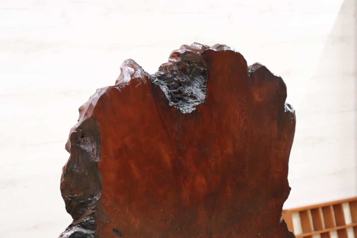 gmbk430 ○ 天然木 極上 衝立 仕切 パーテーション バール杢 瘤杢 鳥眼杢 年代物 和家具