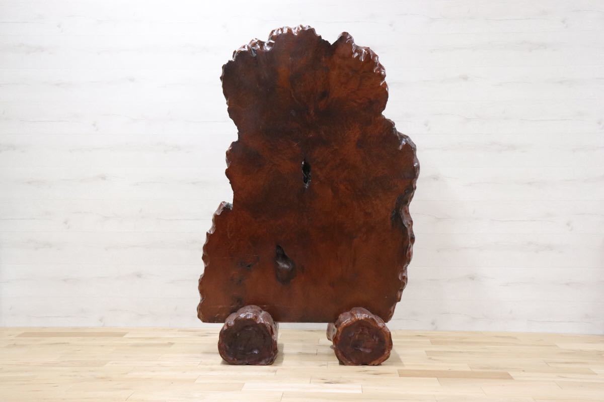 gmbk430 ○ 天然木 極上 衝立 仕切 パーテーション バール杢 瘤杢 鳥眼杢 年代物 和家具