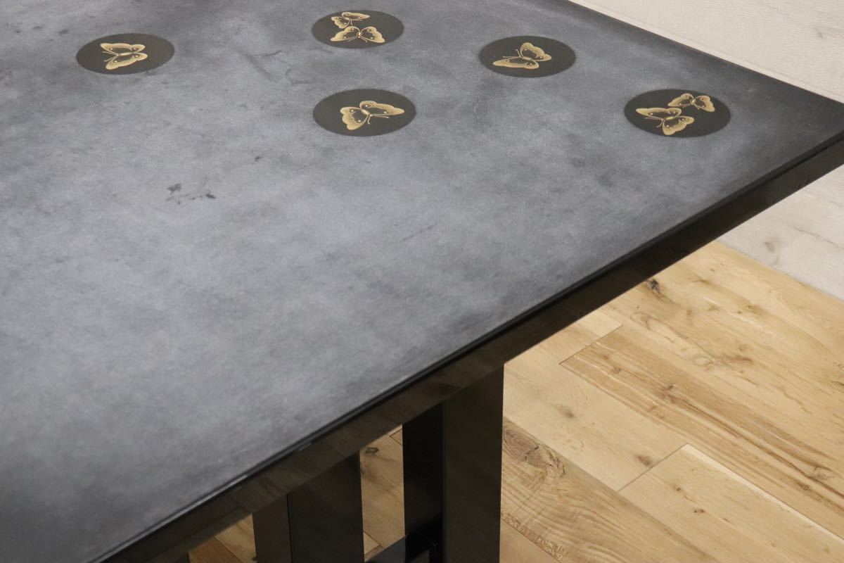 gmch207 ○ モリシゲ / MORISHIGE 国内最高峰 ダイニングテーブル 漆塗 響 特注 定価約60万 和モダン 大正モダン スタイル