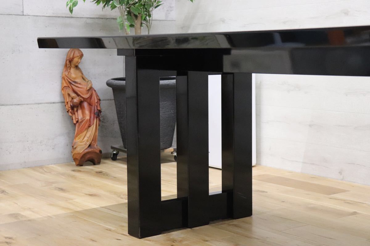 gmch207 ○ モリシゲ / MORISHIGE 国内最高峰 ダイニングテーブル 漆塗 響 特注 定価約60万 和モダン 大正モダン スタイル