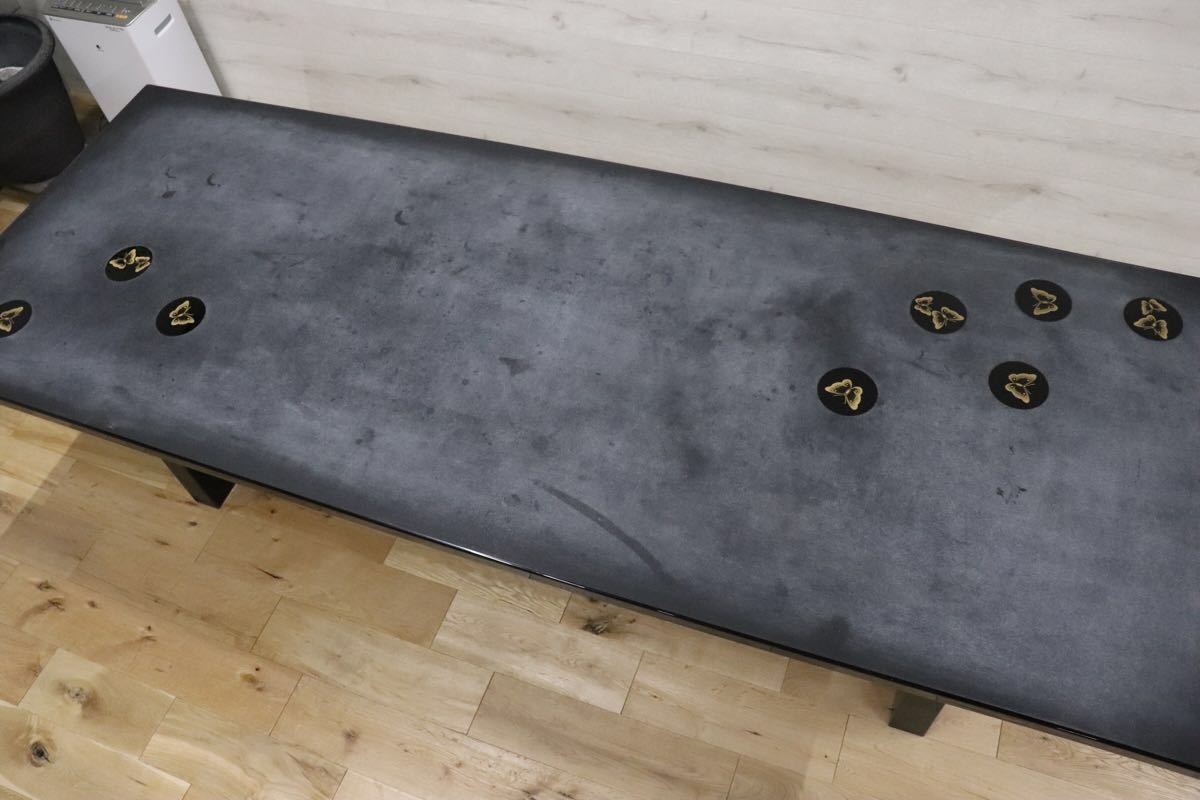 gmch207 ○ モリシゲ / MORISHIGE 国内最高峰 ダイニングテーブル 漆塗 響 特注 定価約60万 和モダン 大正モダン スタイル